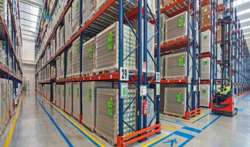 Pallet rack installation project for our client